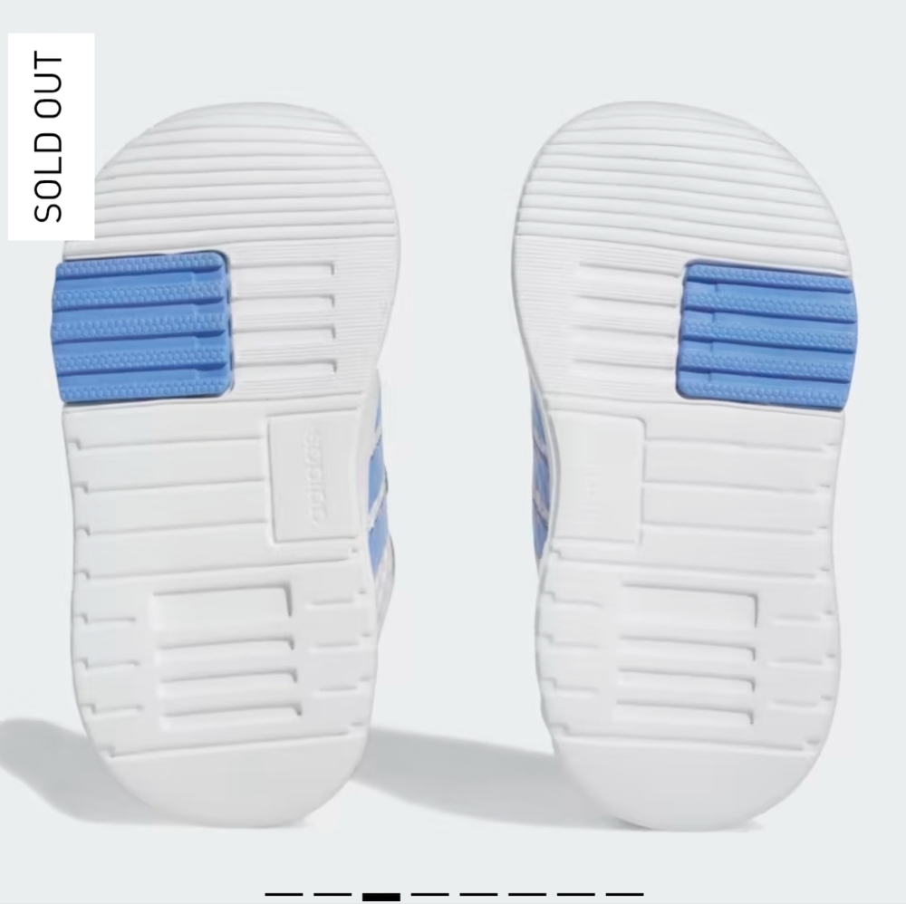 🆕️ Adidas Baby Racer TR211 Toodler 6 Gray and Blue Sneakers - Picture 4 of 6